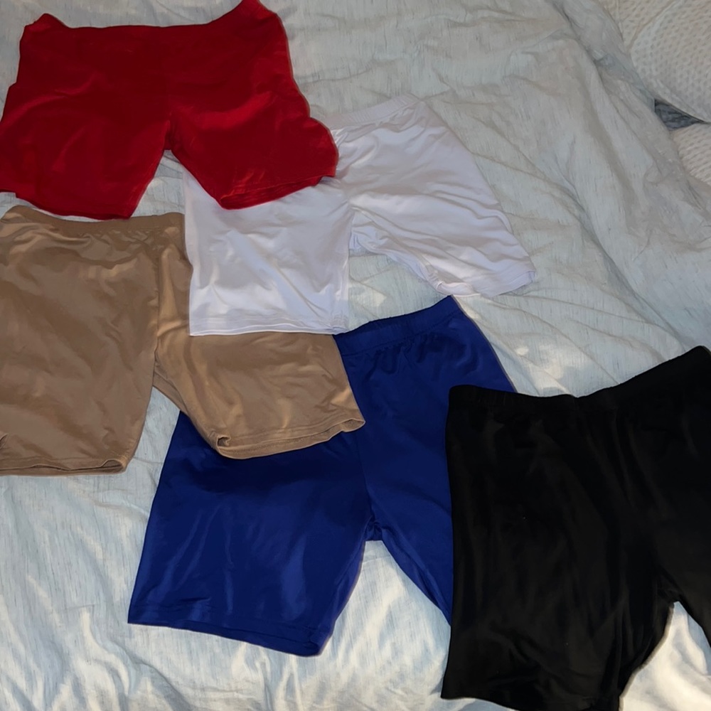 Set of 5 biker shorts